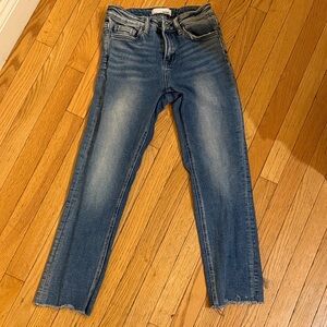 Crop Vervet High Rise Blue Denim Jeans size 25